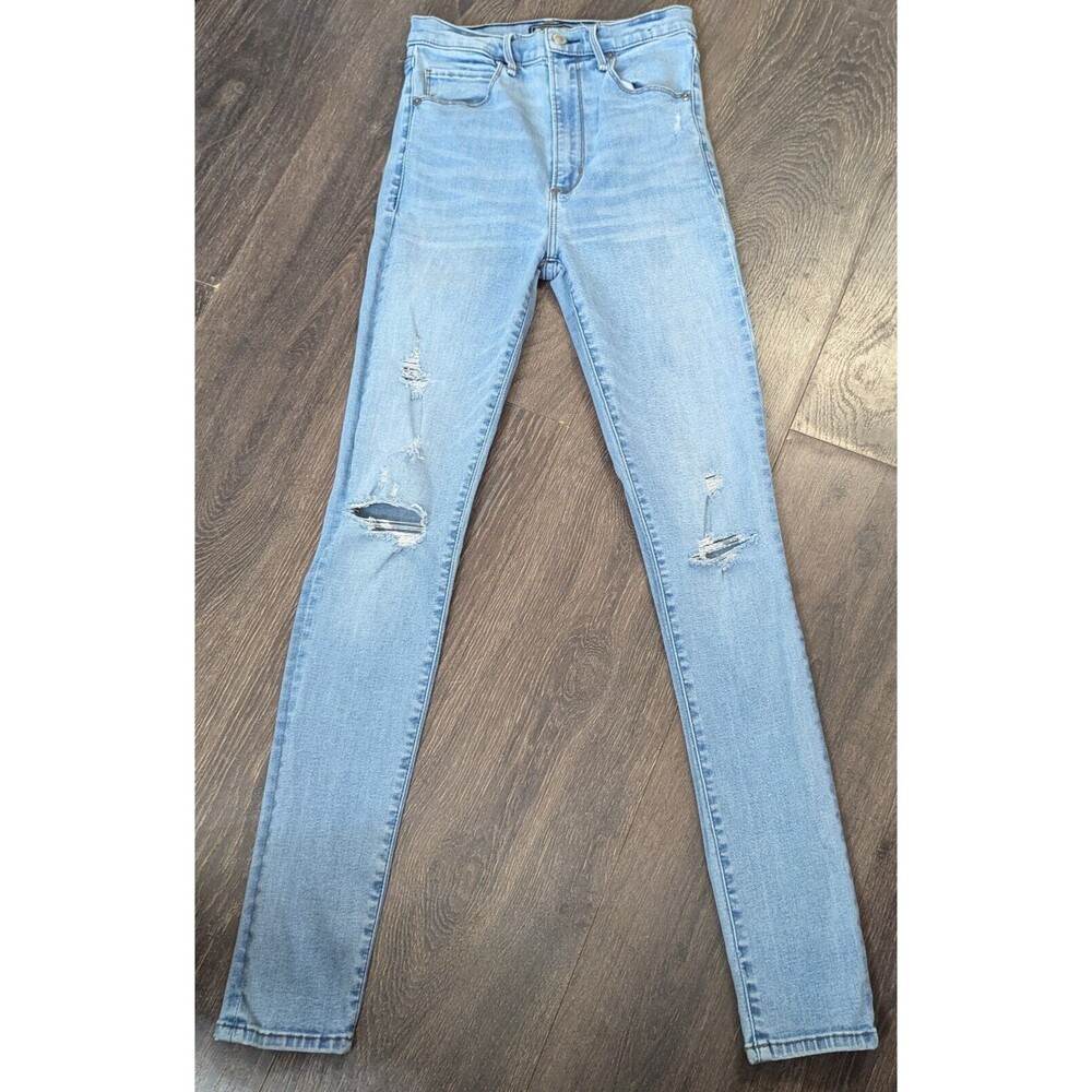 Abercrombie & Fitch ULTRA HIGH RISE SUPER SKINNY Size 2L 24x29 (451)